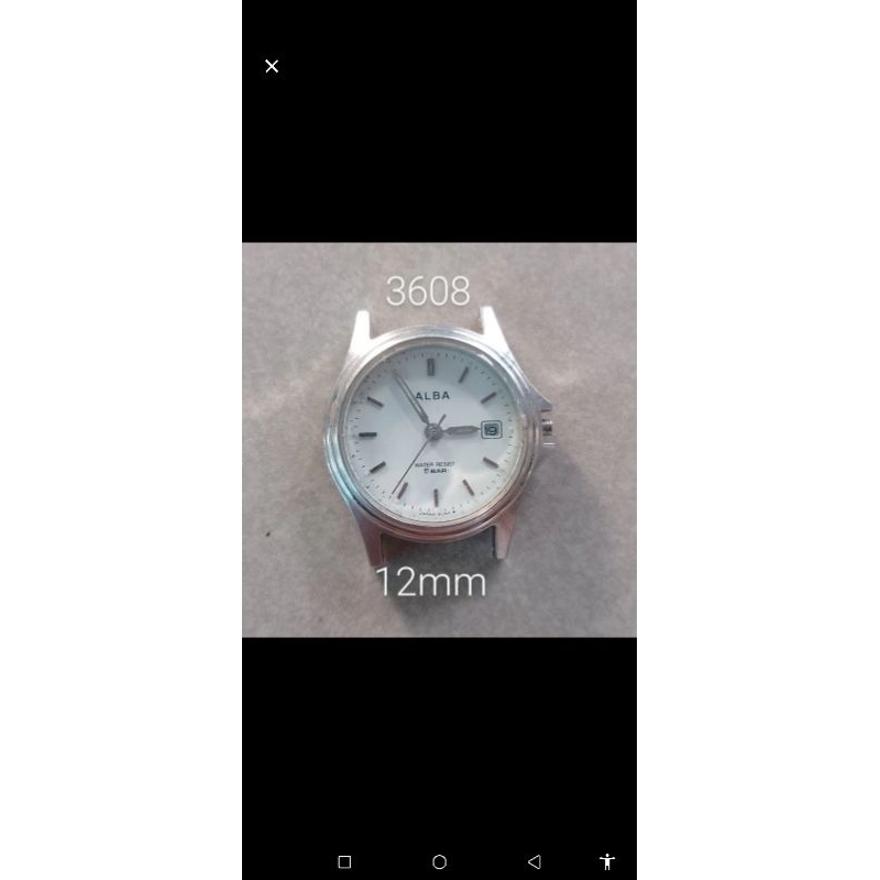 arloji Alba mini bekas 3608 12mm rusak mati