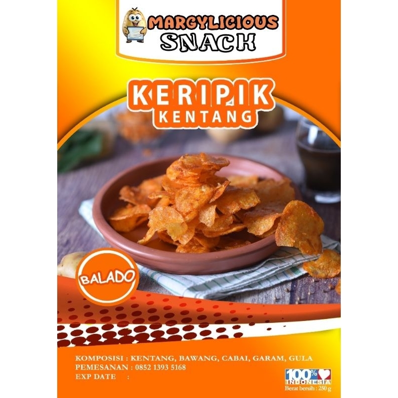 

Margylicious Keripik Kentang Balado 250 gram