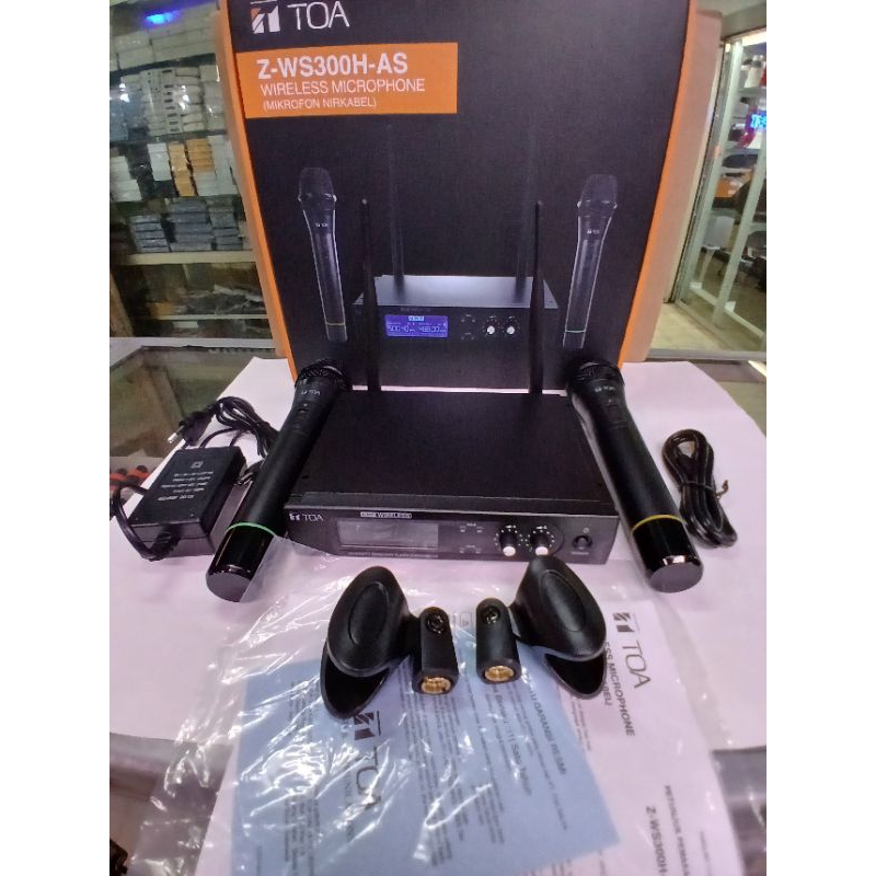 MICROPHONE WIRELESS TOA Z-WS300H AS ORIGINAL TANPA KABEL