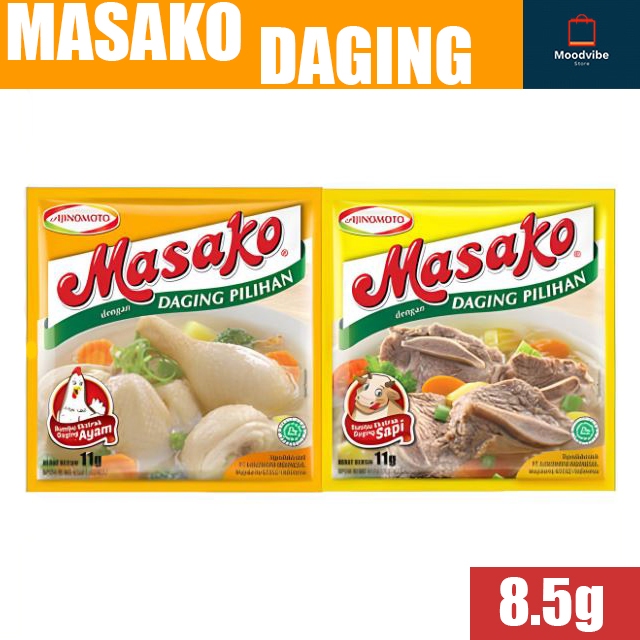 

Masako Daging Pilihan Sapi Ayam 8.5g