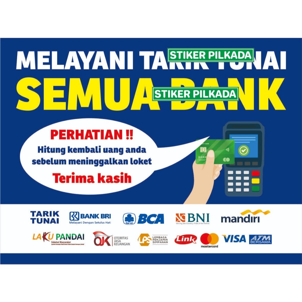 

STIKER VINYL MELAYANI T4R*K TUN*1 SEMUA B*NK