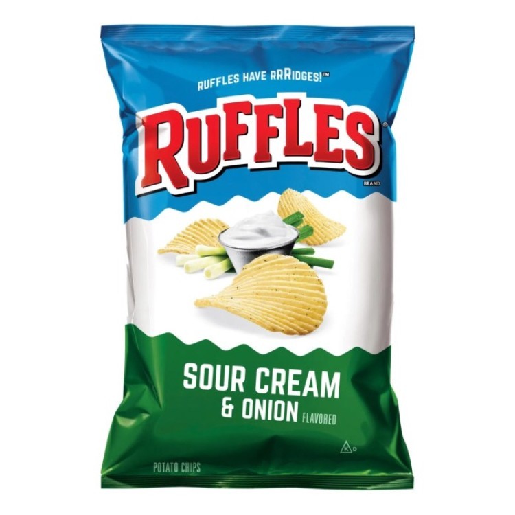 

Ruffles Potato Chips - Sour Cream and Onion