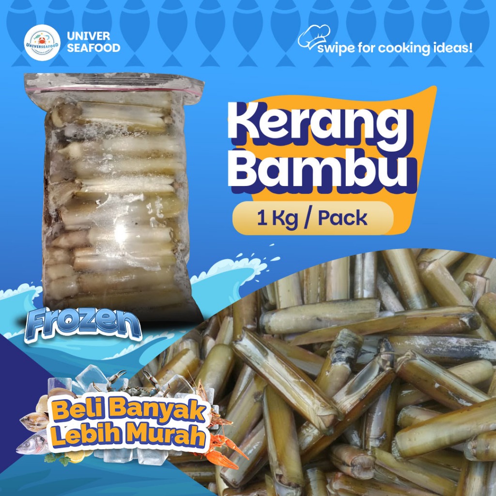 

Kerang Bambu Fresh Frozen Size Besar 1kg