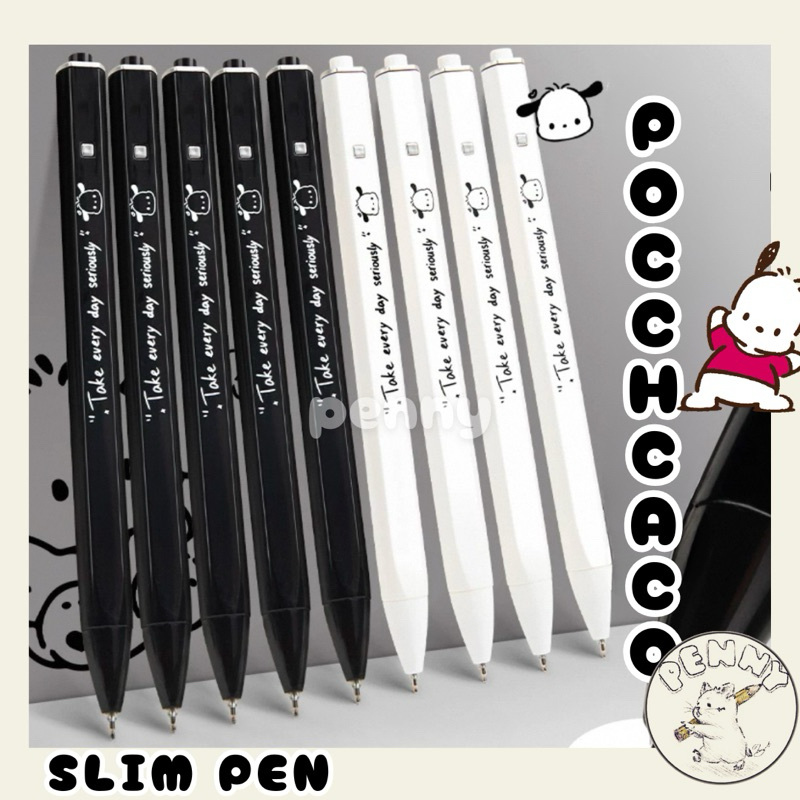 

Pulpen Gel POCHACCO SANRIO SLIM [1 PCS] Klik Mekanik 0.5mm Original Lucu Murah Cepat Kering