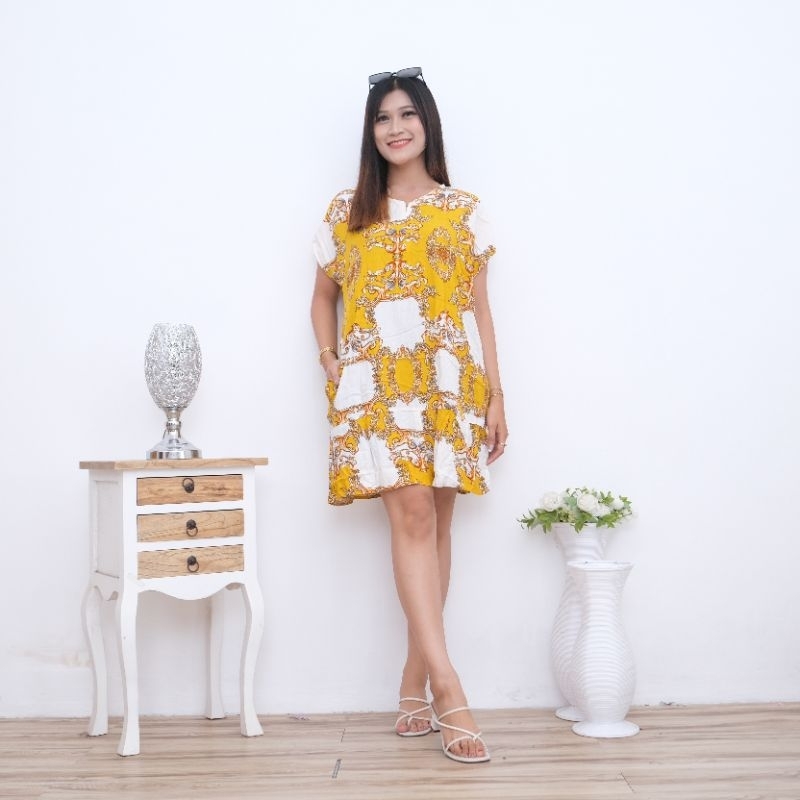 Bajutidur/Baju dinas/Daster mini/Daster ruffle/dastermamamuda