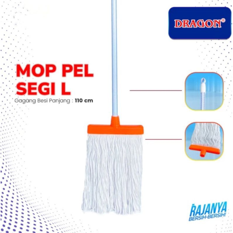 Lap Pel Lantai Mop Lantai DRAGON segi L