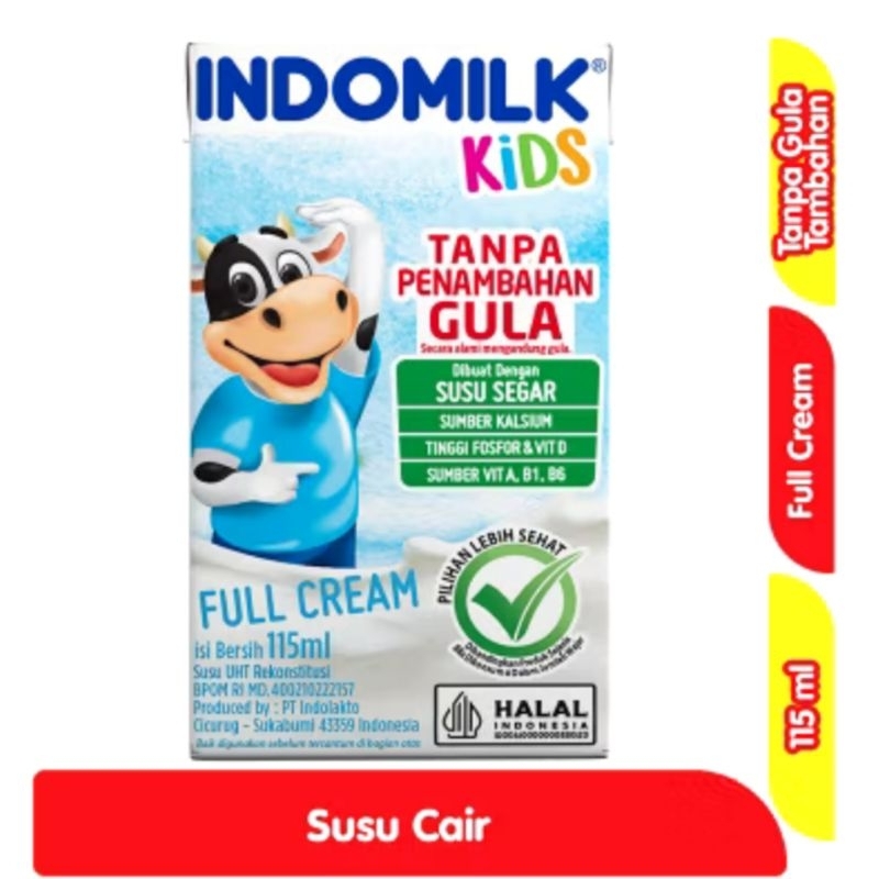 

Indomilk Kids Full Cream Susu UHT 115ml x 5 Pcs