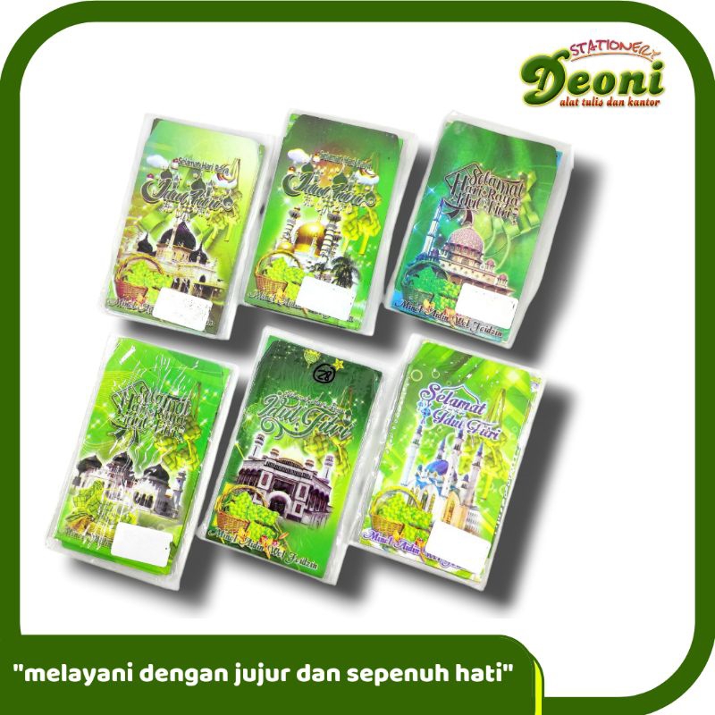 

Amplop THR Lebaran Idul Fitri 2036 Hijau Tanggung ( 1pak / 10pcs )