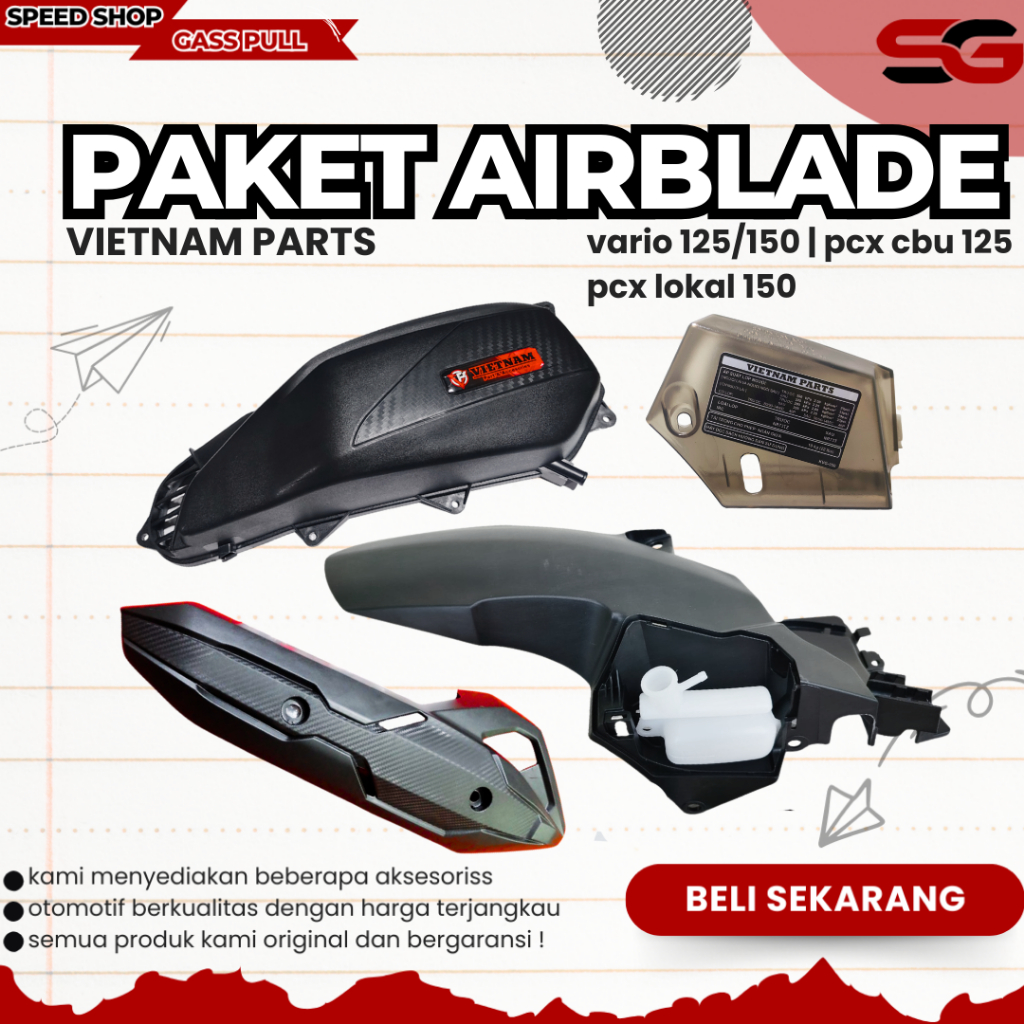 HUGGER AIRBLADE  VARIO 125 150 OLD NEW SPAKBOR KOLONG VIETNAM TAMENG AIRBLADE SPAKBOR VARIO BELAKANG