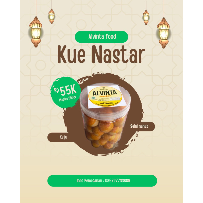 

kue kering nastar 500gr isi selai nanas dan keju