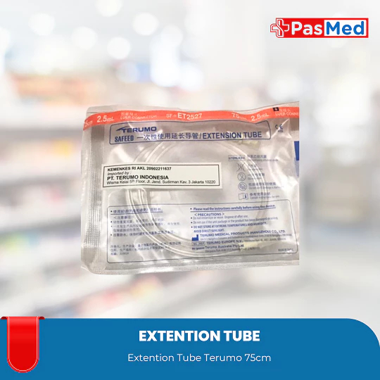 PASMED| Extension Tube 75cm - 2.5ml Terumo / Selang Penghubung 75cm Pcs