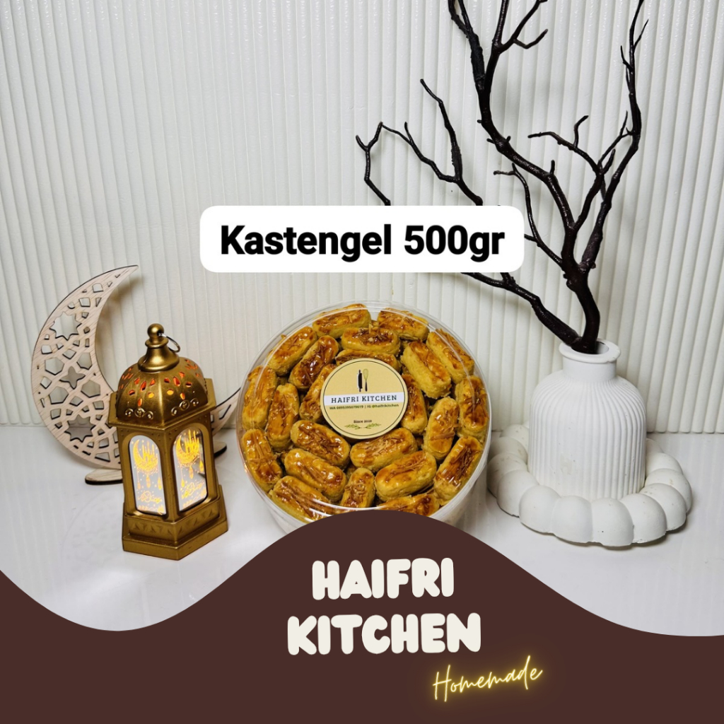 

HAIFRI KITCHEN - Kastengel 500gr, Kue Kering Lebaran, Kuker Home Made Cocok Untuk Jamuan Hari Raya Idul Fitri, Snack Camilan Cemilan Sehat