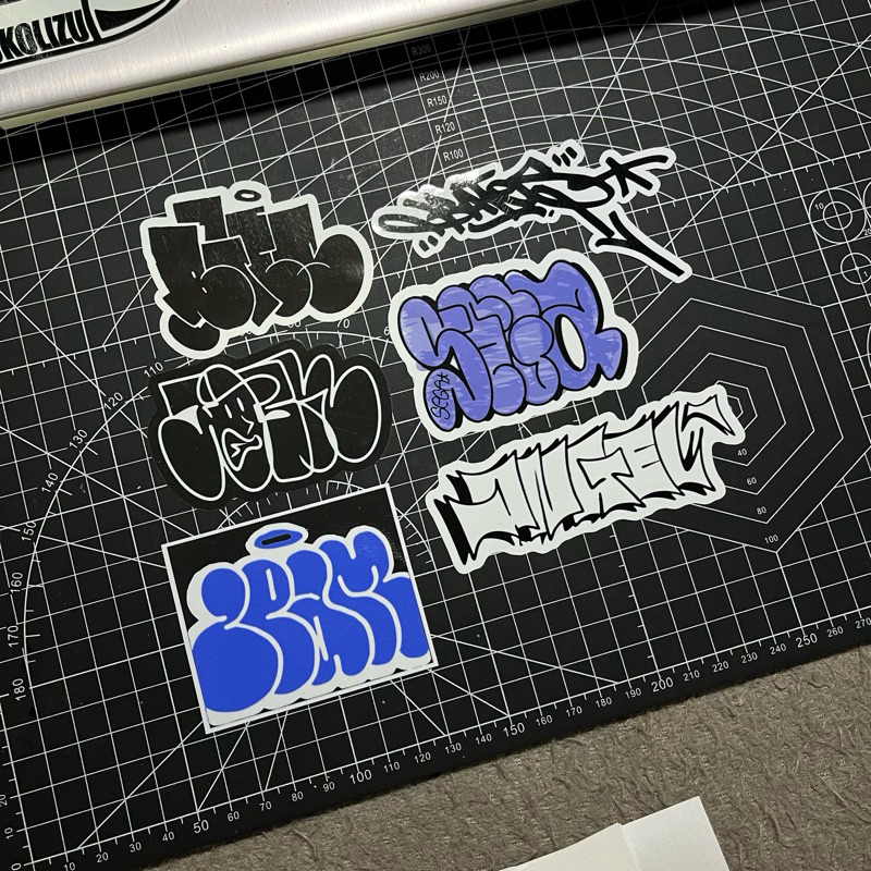 Stickerpack Graffiti | Purple | STICKER HELM STICKER TUMBLER