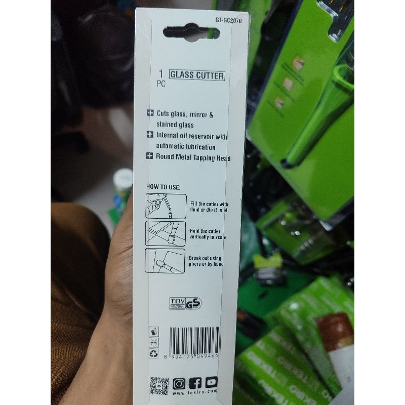 TEKIRO GLASS CUTTER 2 - 19 mm Tekiro PEMOTONG KACA GT-GC2070