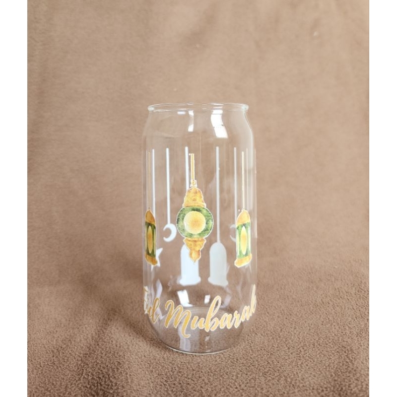 Gelas estetik | Hampers Souvenir Lebaran Eid Mubarak Series - Lampion