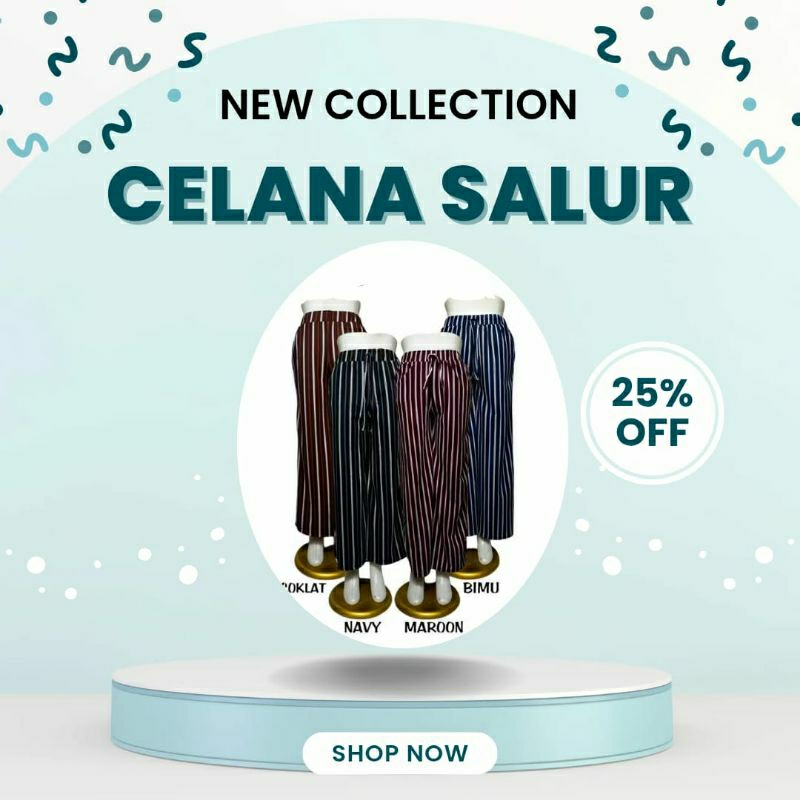 CELANA PANJANG WANITA / CELANA SALUR PANJANG / CELANA PANJANG WANITA MURAH / CELANA KULOT SALUR / CE