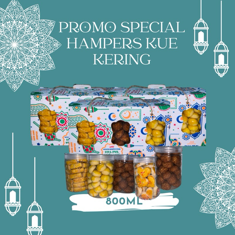 

Hampers Lebaran Kue Kering Premium/800ml/Free Gift Box