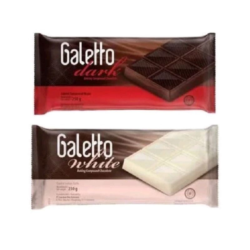 

PROMO!! Galetto dark chocolate dan white chocolate 250 gr