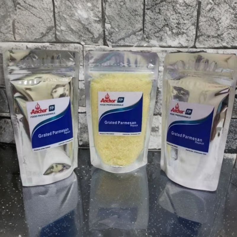 

DA Keju Anchor Parmesan Repack 100g Gurih Dan Sedikit Asin