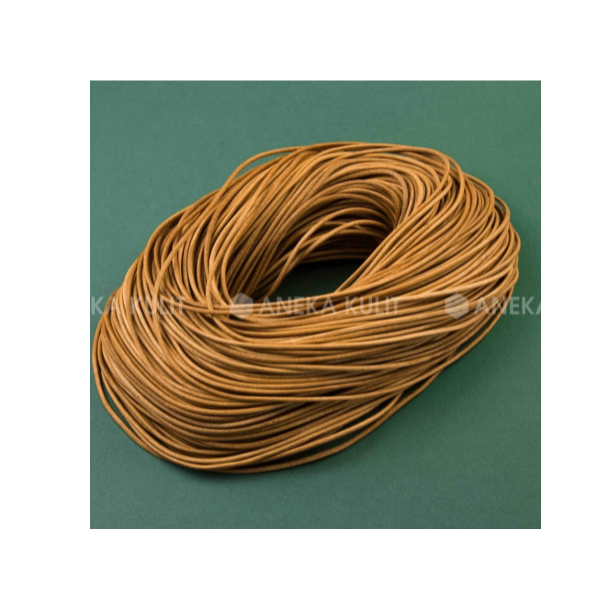 Tali Kulit Bulat Natural 2mm