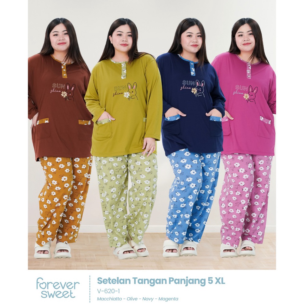 KODE Y54Q baby doll setelan Panjang panjang jumbo  5xl  Forever