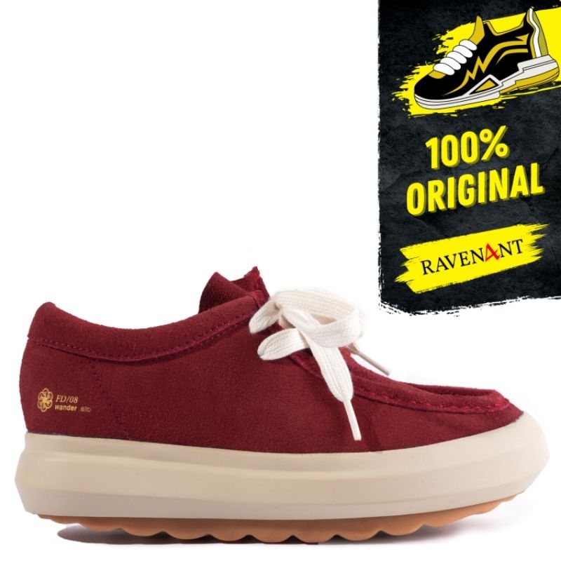 WANDER ETC FD/08 Pompeii Red ORIGINAL - Sepatu Moccasin Pria/Wanita