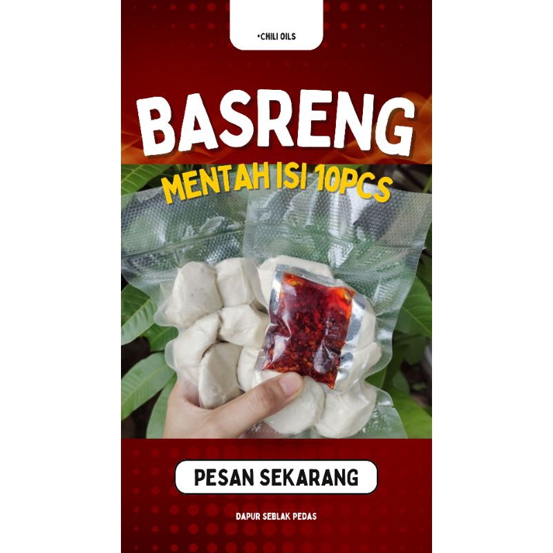 

BASRENG RAJAWALI MENTAH + CHILI OIL 10 PCS
