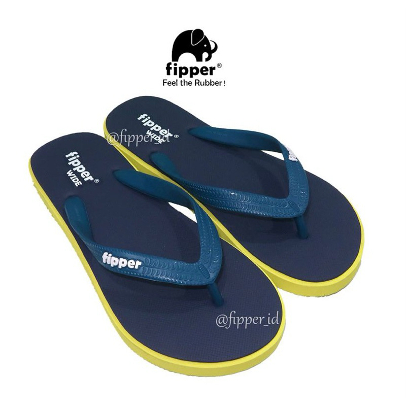 Sandal Fipper Original Wide - Navy / Green / Blue