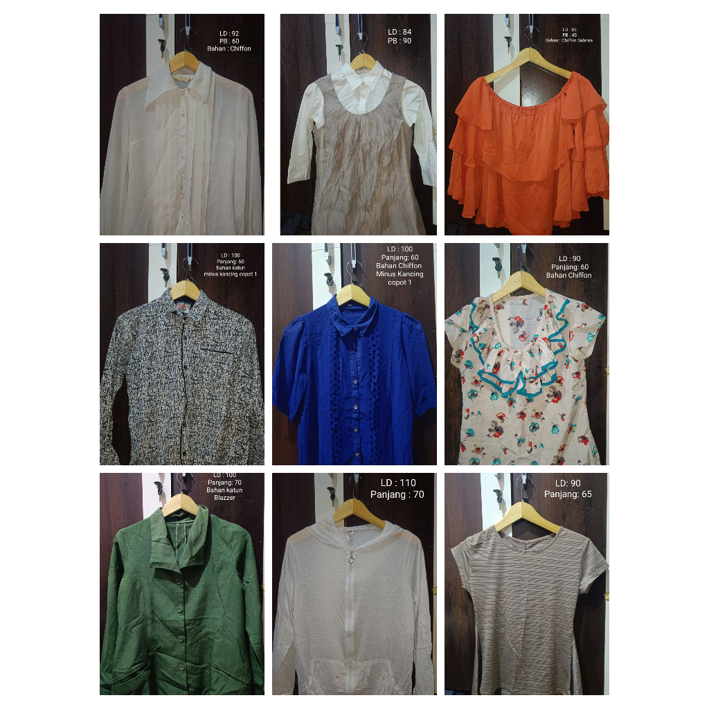 Baju Serba 5 ribu murah meriah/preloved/baju layak pakai