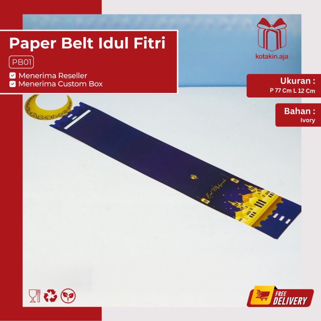 

Sabuk Box Iduk Fitri / Paper Belt Idul Fitri / Label Box Idul Fitri / Aksesoris Sabuk Idul Fitri / Label Sabuk Idul Fitri | PB01