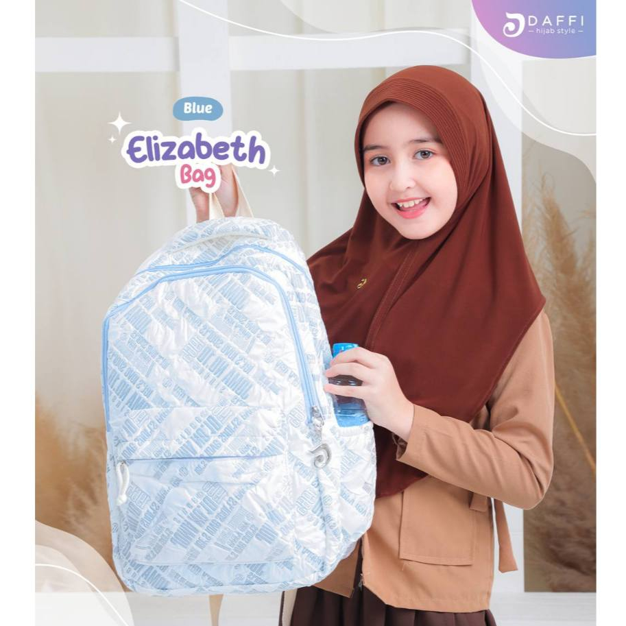 Daffi Hijab - Tas Elizabeth Series - Tas Ransel Sekolah Anak Perempuan