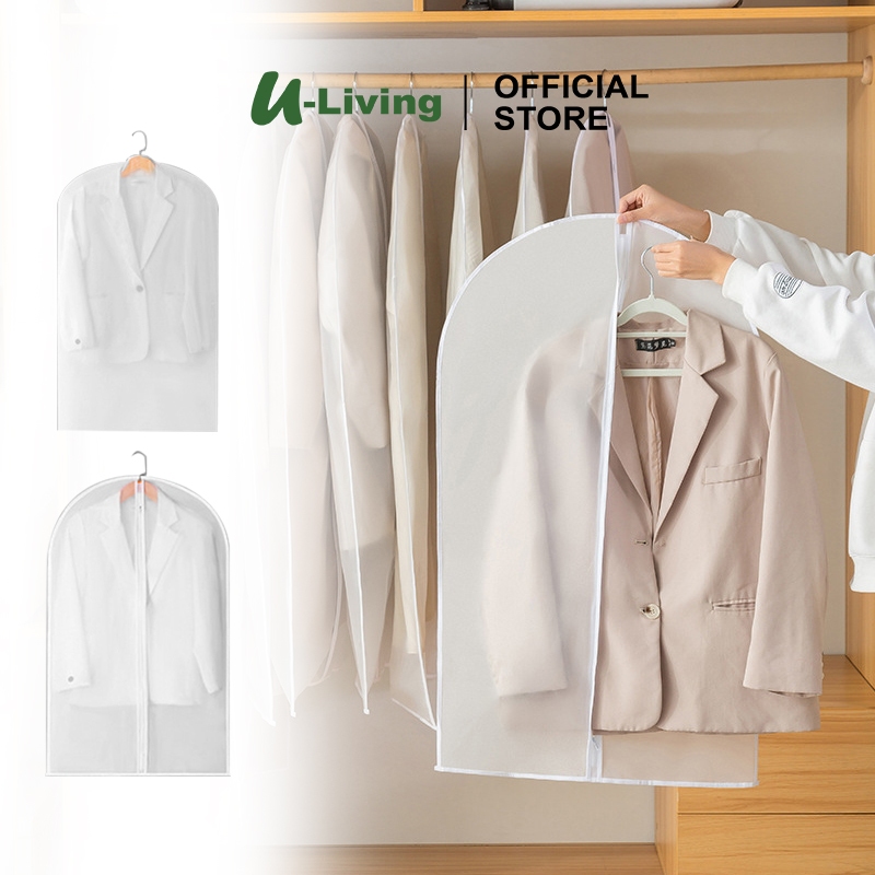 U-Living Jas Baju Cover Baju Gantungan Anti Air Anti Debu Pelindung Pakaian Ziplock CB001