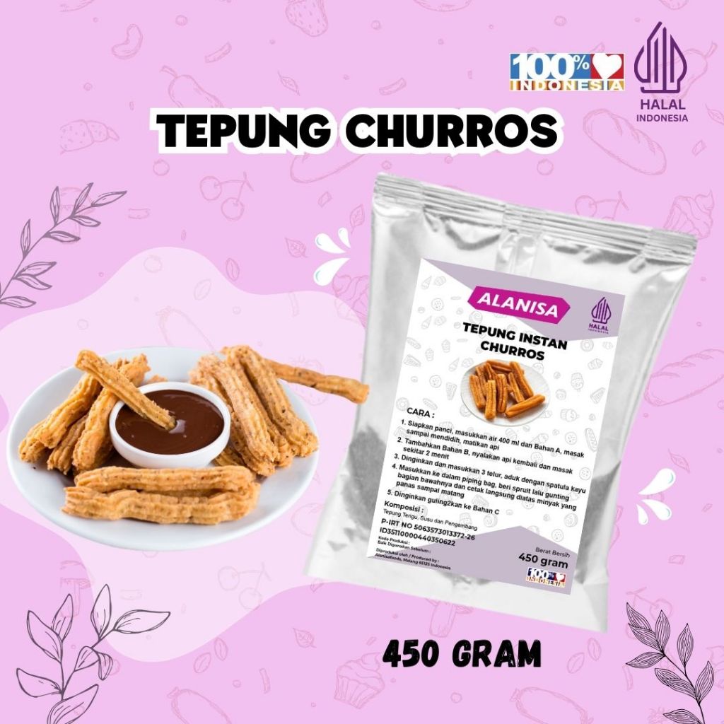 

TEPUNG CHURROS 450GR PRAKTIS!!