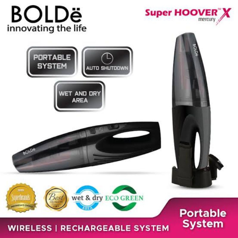 BOLDE Bolde Super Hoover x Mercury SH-G2K Vacum Cleaner Penyedot Debu Bolde Wireless