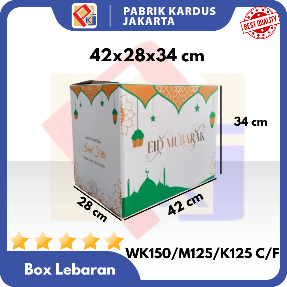 

Kardus Parsel Lebaran 42x28x34 cm / Box Parcel / Dus Idul Fitri / Paket Sembako / Hampers/ Lebaran idul fitri 2025