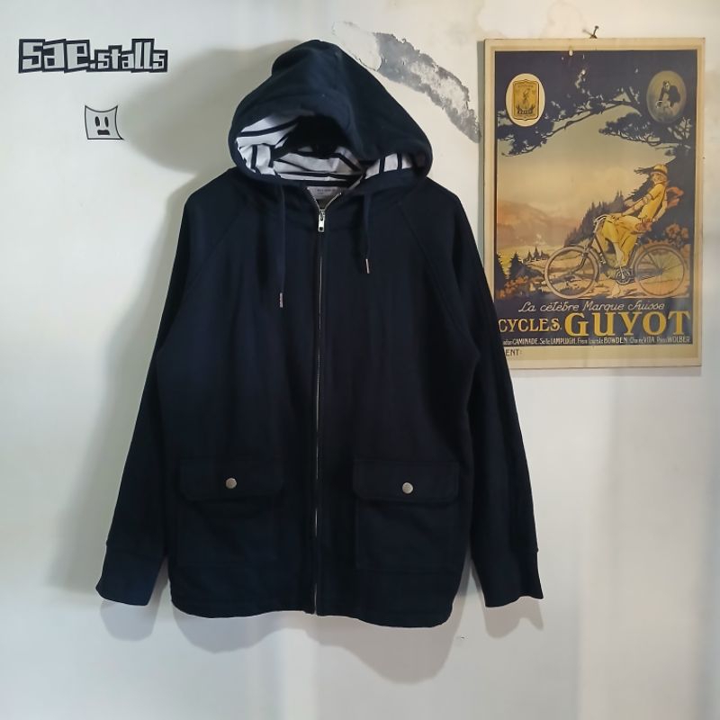 Hoodie Zipper Back Number Parca