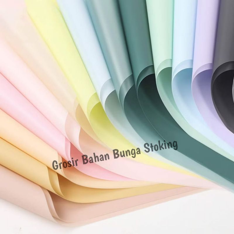 

FREE PACKING Flower Wrapping Paper Cellophane Paper Transparent Part 1 & 2 Full Colour Plain Soft Pastel Flower Wrapping Cellophane Polos Kertas Buket Bunga Wrapping Paper Cellophane Transparan