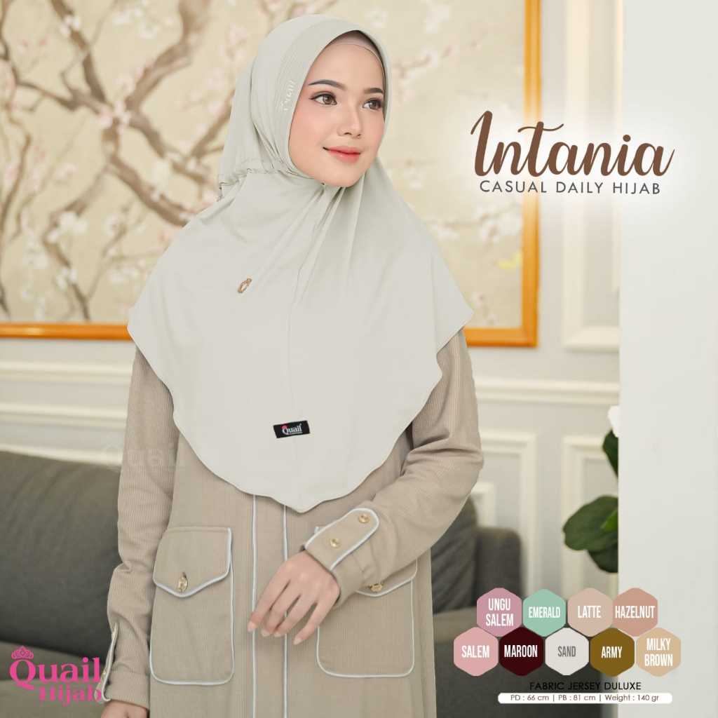 Intania Casual Daily Hijab Original Quail Hijab Jersey Quail Jersey Deluxe Hijab Olahraga Hijab Spor