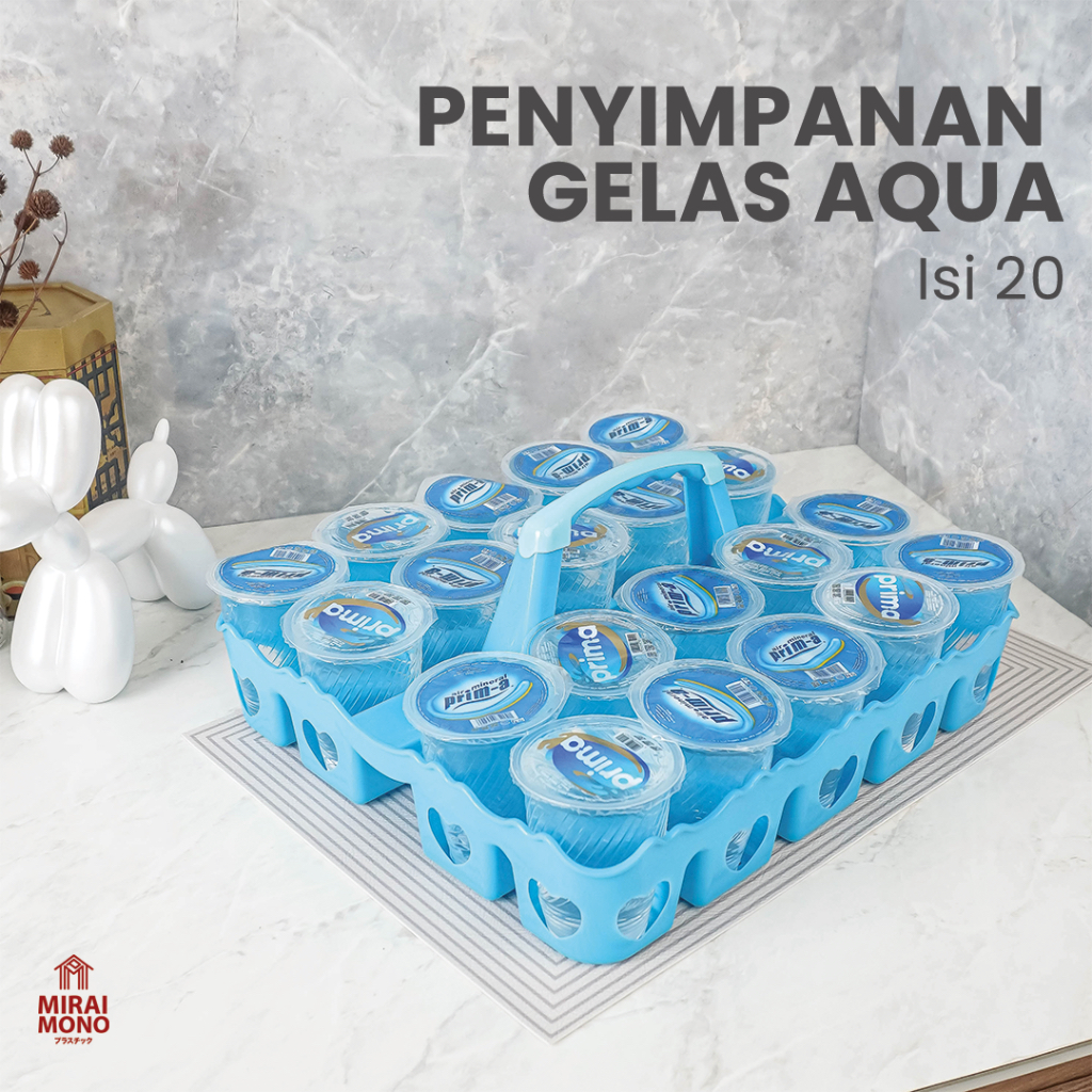 [ MIRAI ] Aqua Storage Holder Fits 20 / PENYIMPANAN GELAS AQUA ISI 20 / Tempat Aqua Gelas