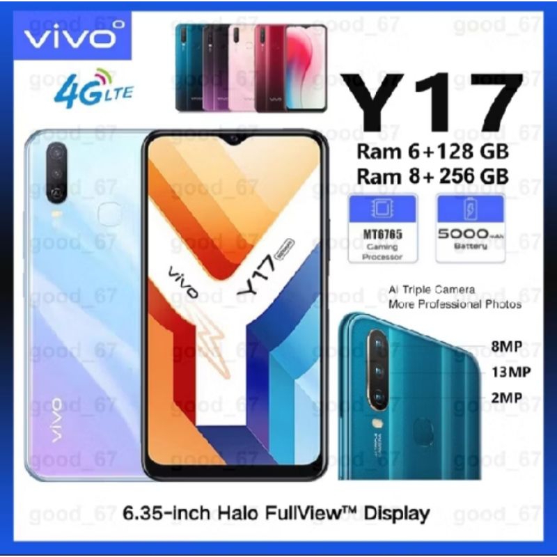 Vivo y17 RAM 6GB+128GB