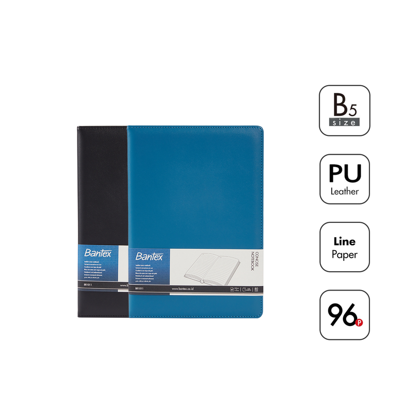 

[ONE's Stationery] Bantex Buku Catatan B5 Untuk Bisnis Kerja Bahan Kulit PU Classic BR1011