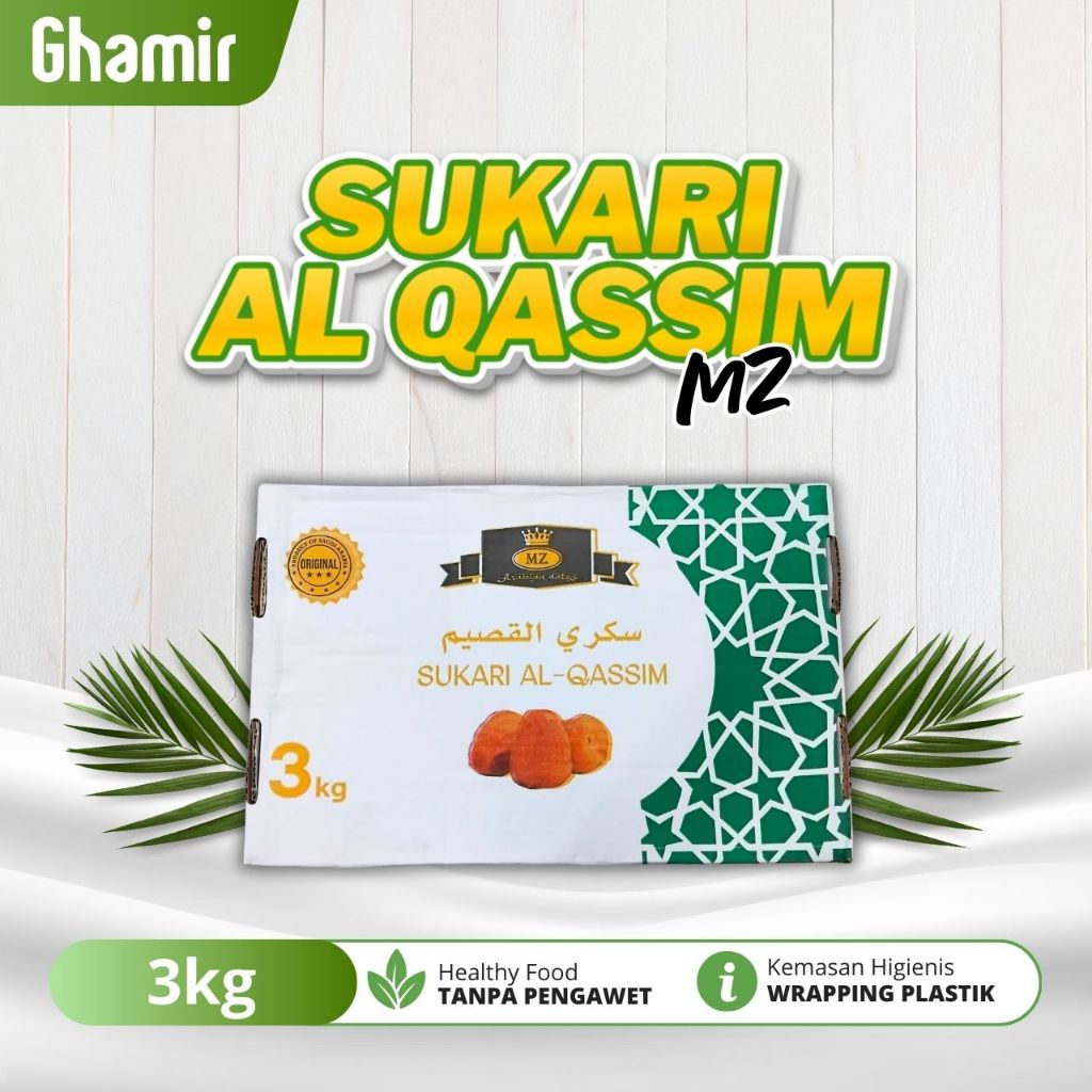 

Kurma Sukari 3 Kg | Sukari Al Qassim | Kurma Basah Lembut