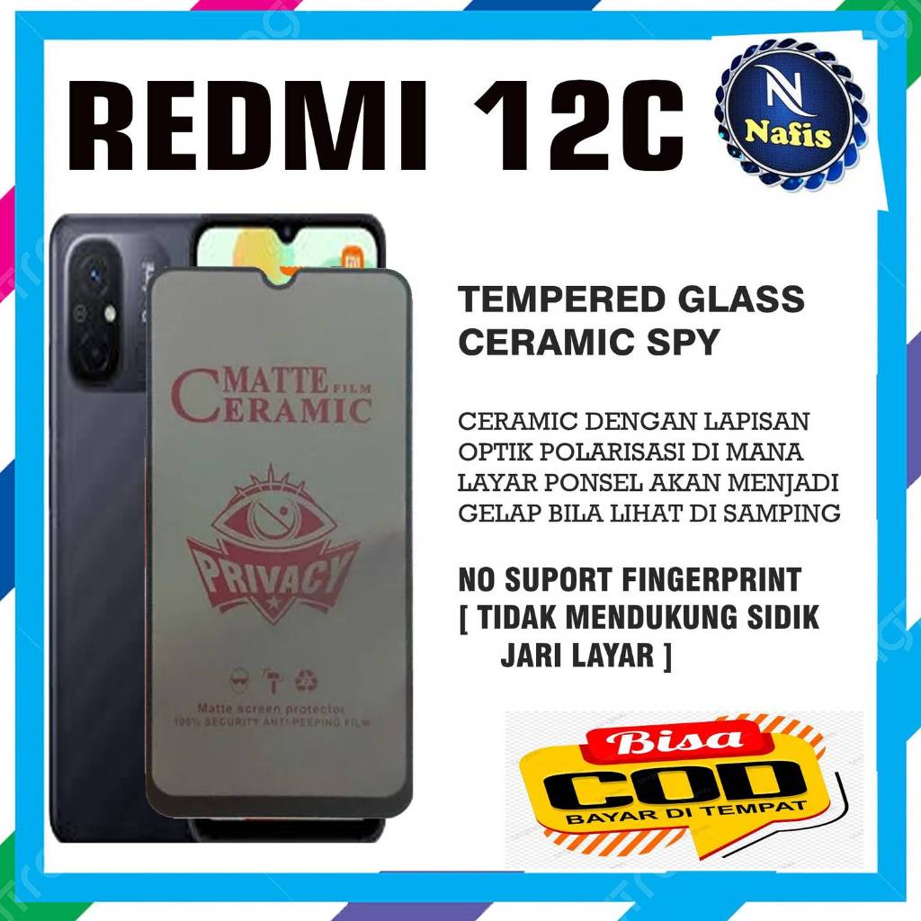 Tempered  Glass Redmi 12C
