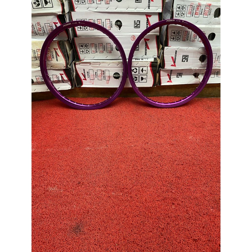 Velg Rossi Ring 17 Warna Ungu Ukur 140/160 Velk Cacing Merk Rossi