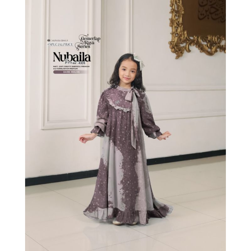 Alfasa Daily NUBAILA DRESS KIDS Terbaru Orii ✅✅