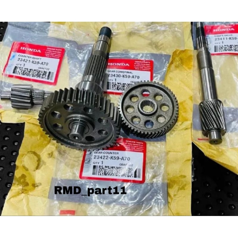 Gir Rasio Gear gigi Rasio Set Vario K59 Honda Vario 150 Fi Led vario 150 new