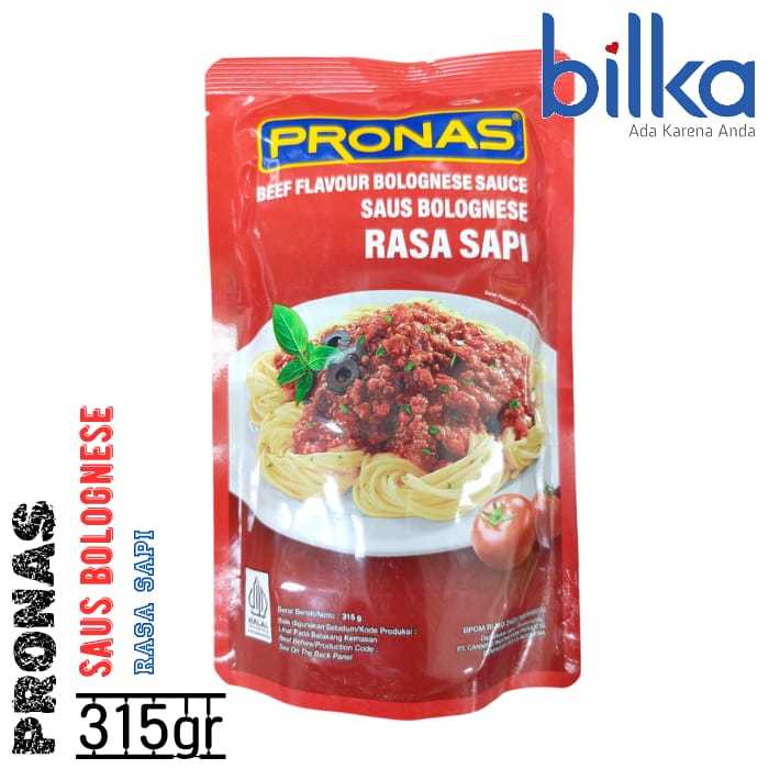 

PRONAS Saus Bolognese Beef & Chicken 315gr