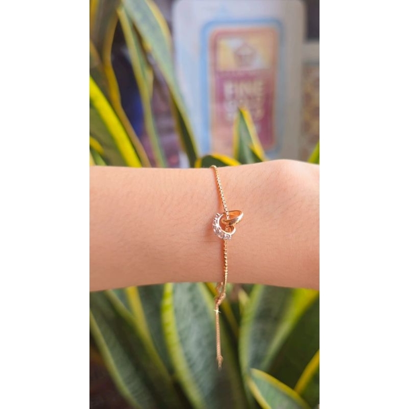 gelang serut emas 750