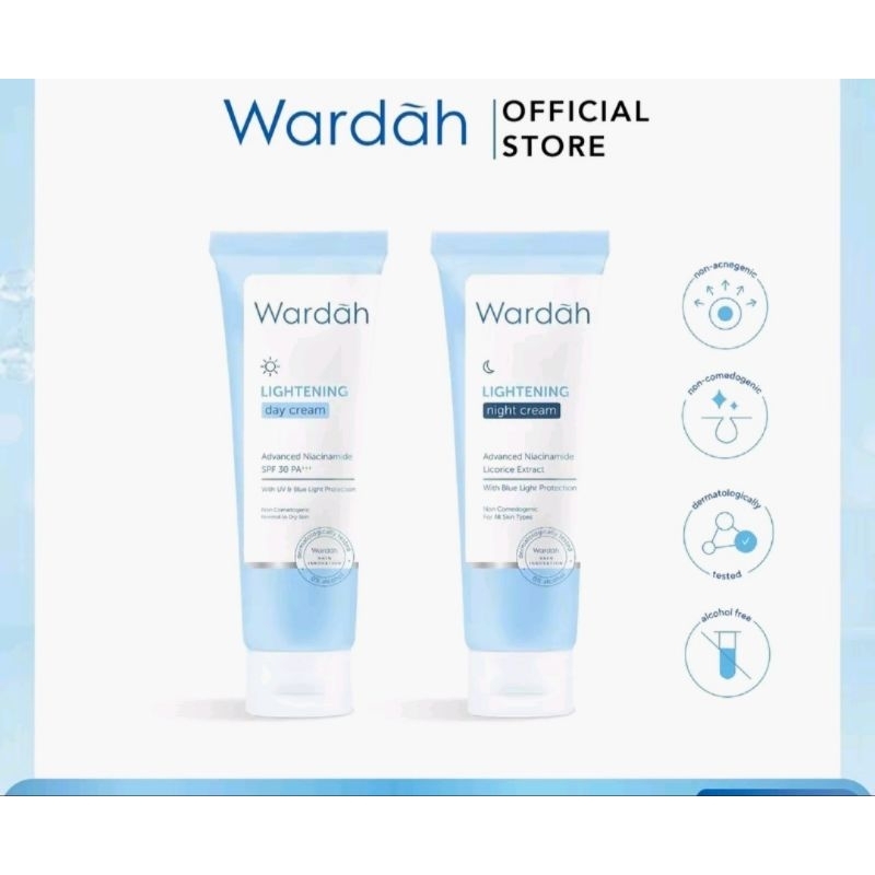 cream pagi dan malam hemat wardah