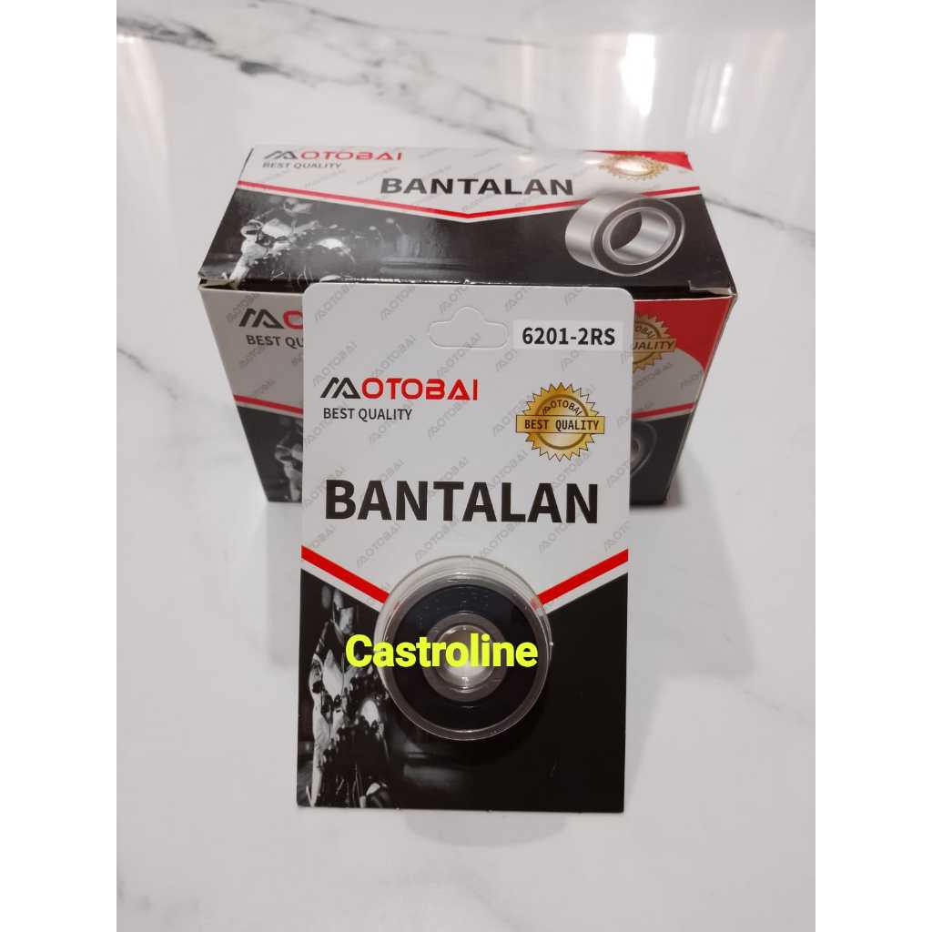 Bearing 6201 - 2RS Bantalan Roda Lahar Isi 10 PCS 1 KOTAK Motor OTOBAI